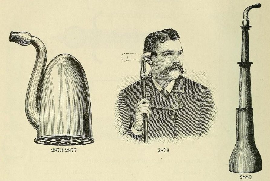 Ear trumpet for hearing loss