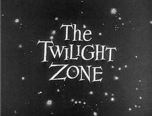 Still from the opening credits of The Twilight Zone, Season 1, November 20, 1959. Image provided by CBS via Getty Images.