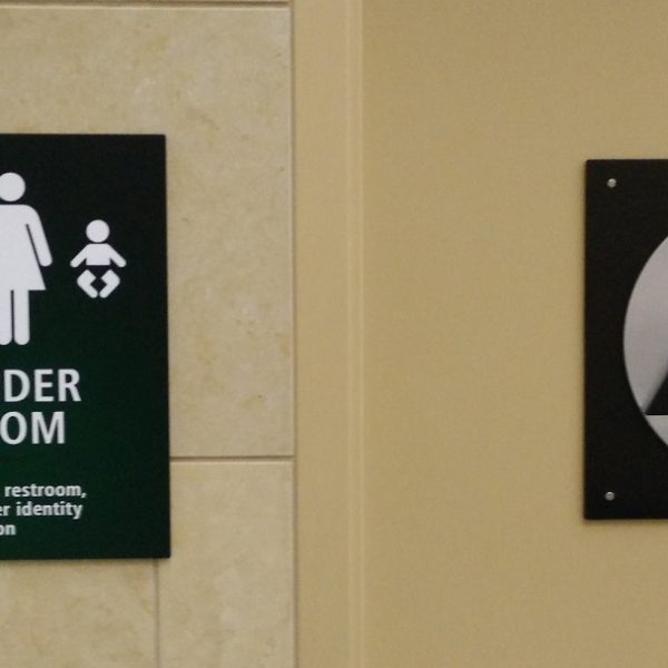 gender neutral bathroom sign