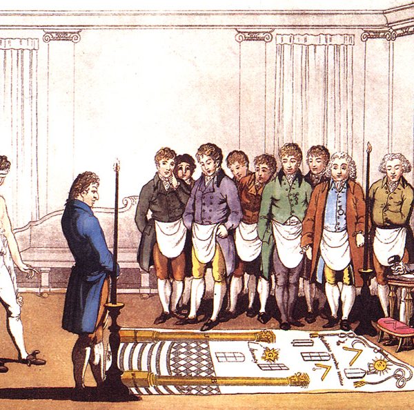 Initiation of Freemason Apprentice